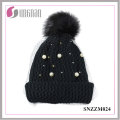 2016 Mode Perle Mesdames Tempérament Mesh Tricoté Chapeaux (SNZZM024)